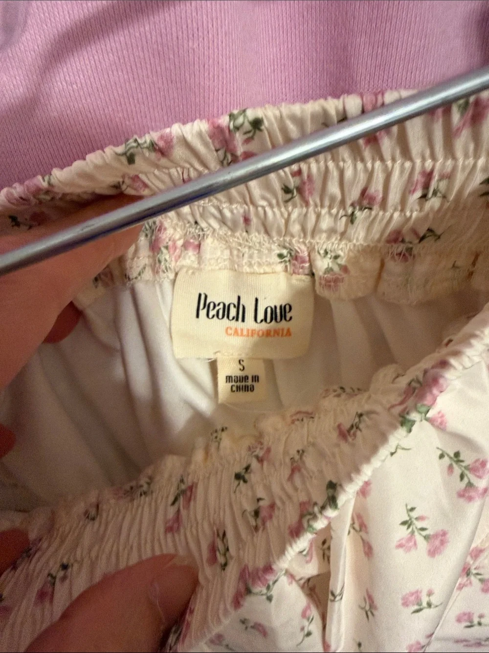 Peach Love Lavender/Pink Pullover and Floral Shorts Set - Picture 3 of 7
